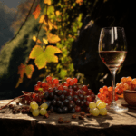 Der Genuss des Weines - herbstliche Weinlandschachft